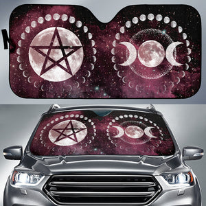 Moon Phases Wicca Car Auto Sun Shades 213001