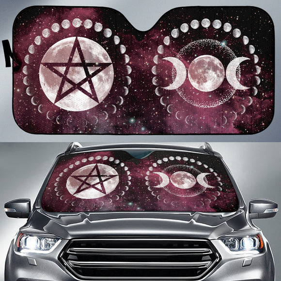 Moon Phases Wicca Car Auto Sun Shades 213001