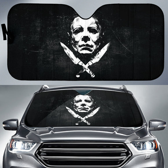 Michael Myers Horror Fan Gift Car Auto Sun Shades 212201