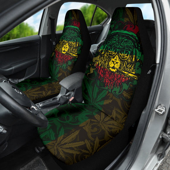 Jamaica and Rasta Lion Car Seat Covers 211701
