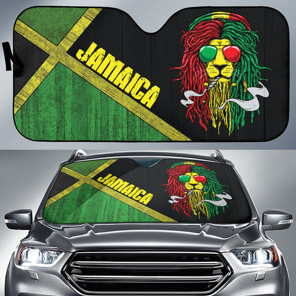 Jamaica Lion Amazing Style Car Auto Sun Shades 211701