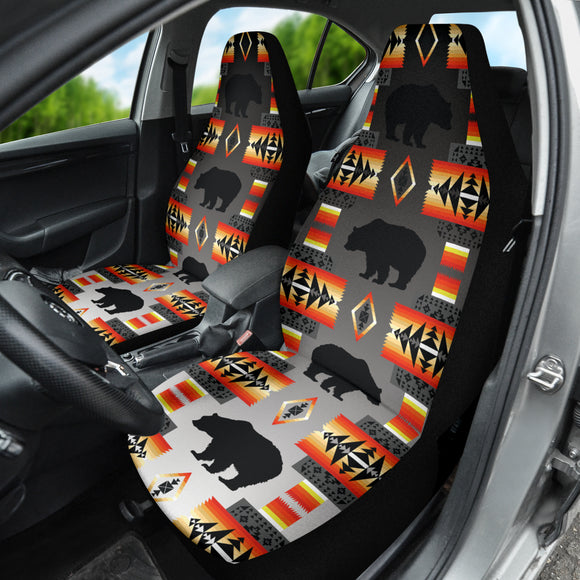 Seven Tribes Black And White Bear Car Seat Covers 212301