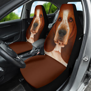 Basset Hound Dog Car Seat Covers Funny Dog Face 210302