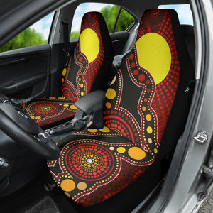 Australia Indigenous Circle Dot Car Seat Covers 1 212501