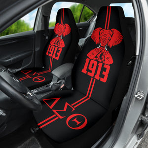 Delta Sigma Theta Elephant Symbol Black Car Auto Seat Covers 212301