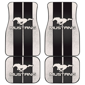 Black Ford Mustang Fastback Muscle Car Floor Mats 210101