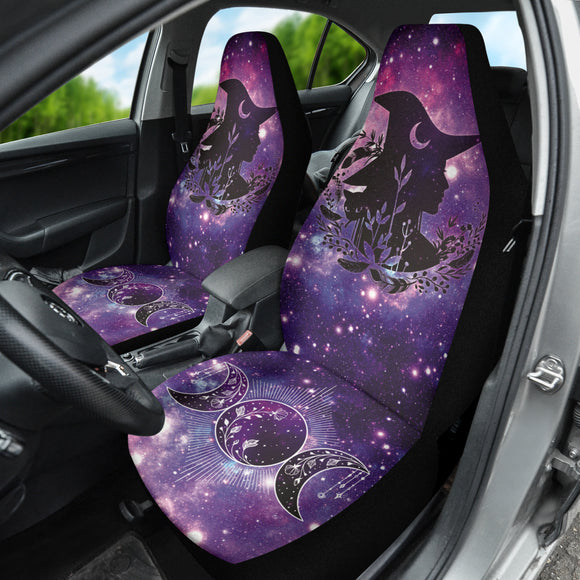 Witch Black Cat Glalaxy Car Seat Covers 212201