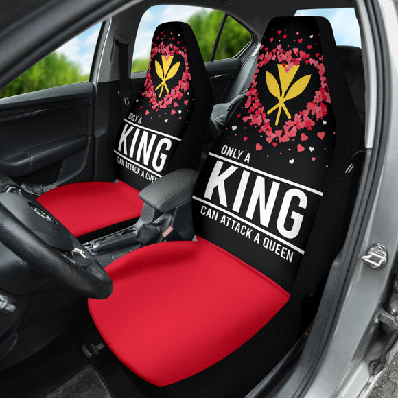 Hawaiian Kanaka Maoli Valentine King Car Seat Covers 212301