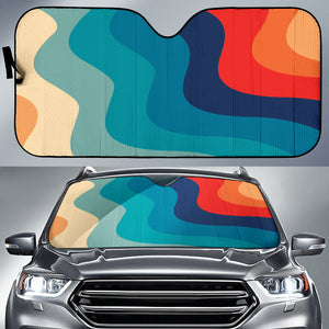 Retro Curve Colorful Car Auto Sun Shades Style 1 210202