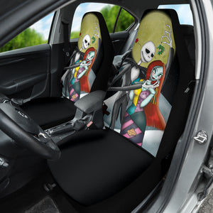 Jack Skellington Black Minimalist Style Nightmare Before Christmas Pattern Car Seat Cover 210101