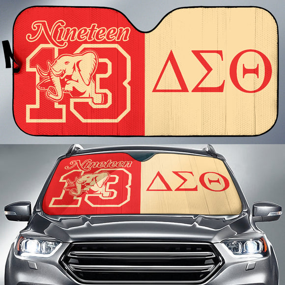 Delta Sigma Theta 1913 Elephant Symbol Car Auto Sun Shades 212301