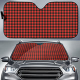 Red Plaid Pattern Car Auto Sun Shades 212401