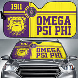 Omega Psi Phi Bulldog Style Car Auto Sun Shades 212401