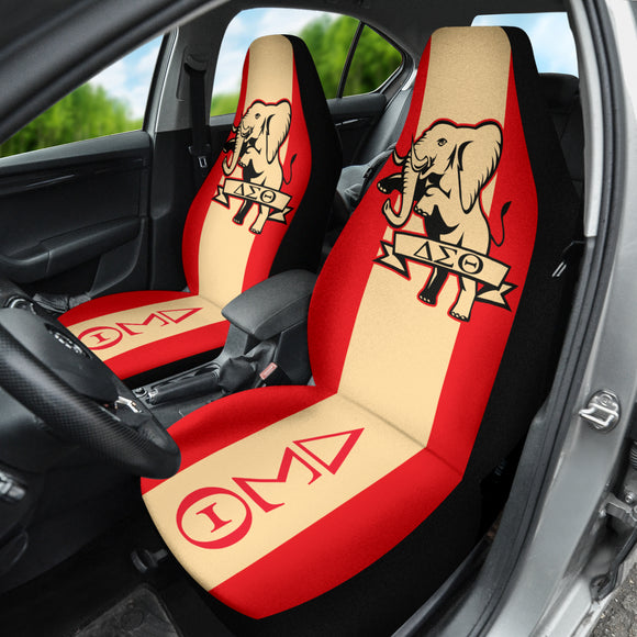 Delta Sigma Theta Car Auto Seat Covers Elephant Red 212301