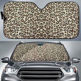 Leopard Gray Skin Car Auto Sun Shades 211701