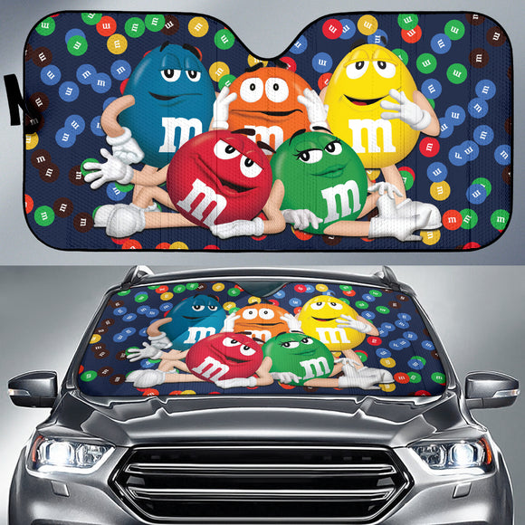 Amazing Gift Idea M&M Colorful Car Auto Sun Shades 210101