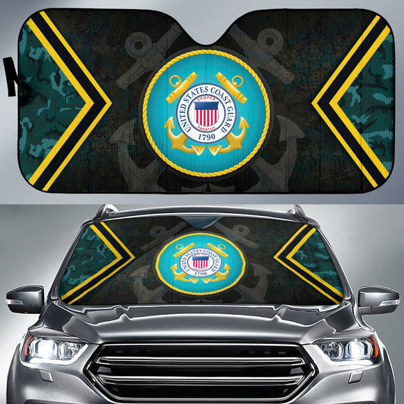 US Coast Guard Camo Car Auto Sun Shades Style 2 210502