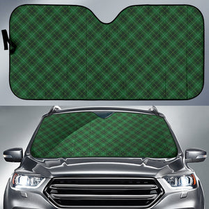 Green Plaid Pattern Car Auto Sun Shades 212401