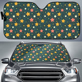 Green Stars Sky Car Car Auto Sun Shades 210302