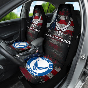 US Air Force Eagles American Flag Car Seat Covers 210402