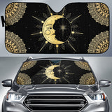 Sun Moon Yellow Magical Car Auto Sun Shades 210402