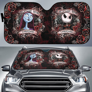 Jack Sally The Nightmare Before Christmas Car Auto Sun Shades 210102