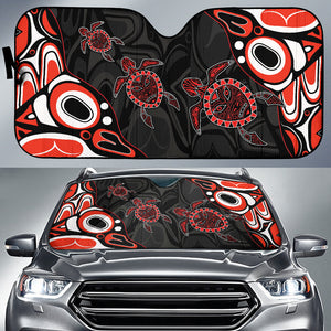 Canada Haida Turtle Car Auto Sun Shades 210502