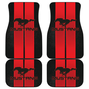 Red Ford Mustang Fastback Muscle Car Floor Mats 210101