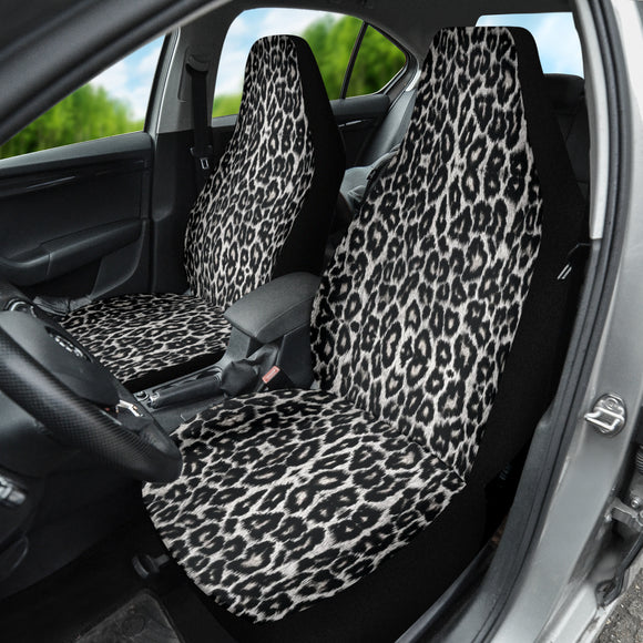 Leopard Black Skin Car Seat Covers 211701