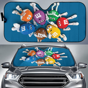 Amazing Gift Idea M&M Members Car Auto Sun Shades 210101