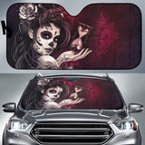 Sugar Skull Girl Car Auto Sun Shades 210302