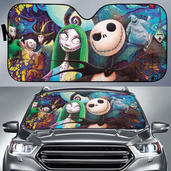 Jack Skellington & Sally Car Auto Sun Shades 211701