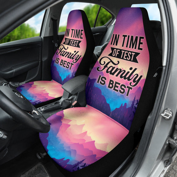 Family Quote In Time Of Test, Family Is Best Car Seat Covers Style 2 210102