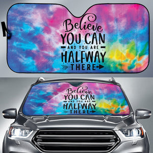 Believe You Can And You're Halfway There Car Auto Sun Shades Style 1 213001