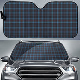 Dark Blue Plaid Pattern Car Auto Sun Shades 212401