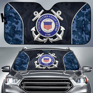 US Coast Guard Camo Car Auto Sun Shades Style 1 210502