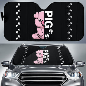 Amazing Love Cute Pig Car Auto Sun Shades 212201