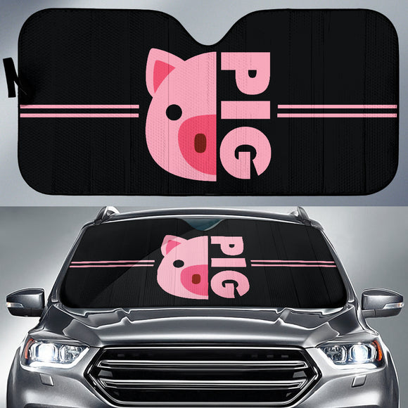 Pink Pig Lovers Car Auto Sun Shades 212201