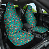 Colorful Mushroom Blue Background Car Seat Covers 212301