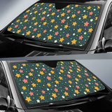 Green Stars Sky Car Car Auto Sun Shades 210302