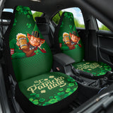 Leprechaun Drinks Beer Patrick's Day Car Seat Covers 212501