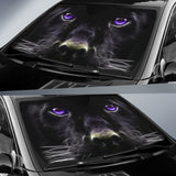 Black Panther Closeup Powerful Wild Predator Car Auto Sun Shades 211502