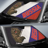 Russia Flag Fury Bear Amazing Decor Gift Idea Car Auto Sun Shades 212801