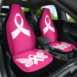 Breast Cancer Butterfly Ribbon Car Seat Covers 210202