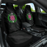 Omega Psi Phi Dark Black & Grey Camo Car Seat Covers 210101