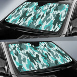 Turquoise Camouflage Car Windshield Camo Auto Sun Shades 211601