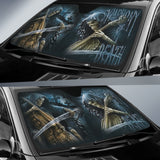 Grim Reaper Skull Girl Car Auto Sun Shades 211701