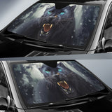 Black Panther Head with Intense Amber Gaze Car Auto Sun Shades 211502