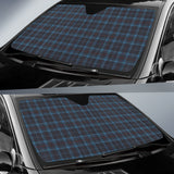 Dark Blue Plaid Pattern Car Auto Sun Shades 212401