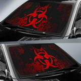 Biohazard Red Grunge Car Auto Sun Shades 212101